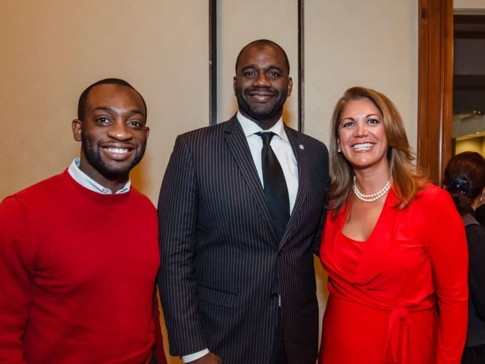 World AIDS Day luncheon Sam Dike, Hon. Jerry Davis, Frances Casta\u00f1eda Dyess