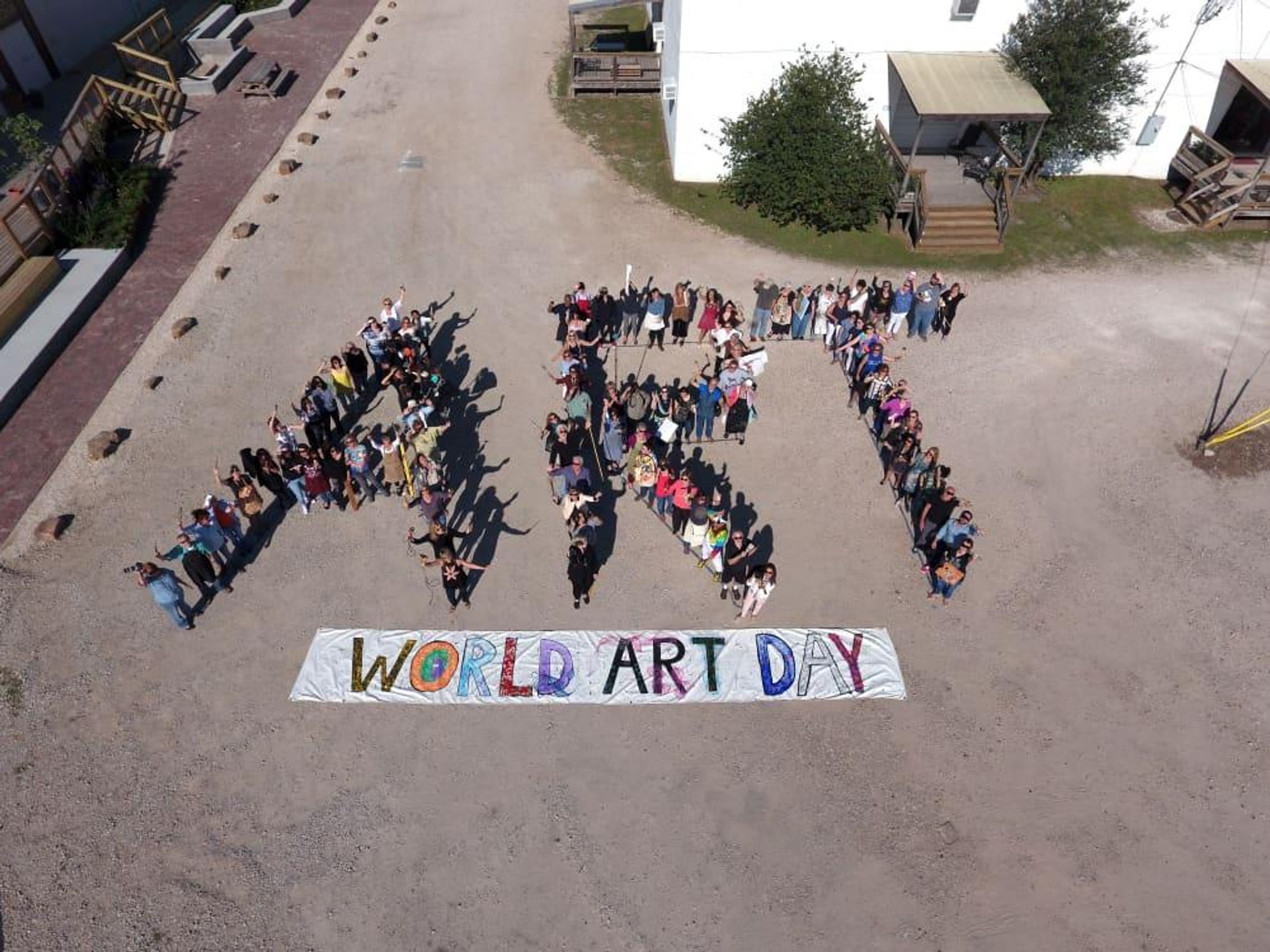 World Art Day 2017 drone photo