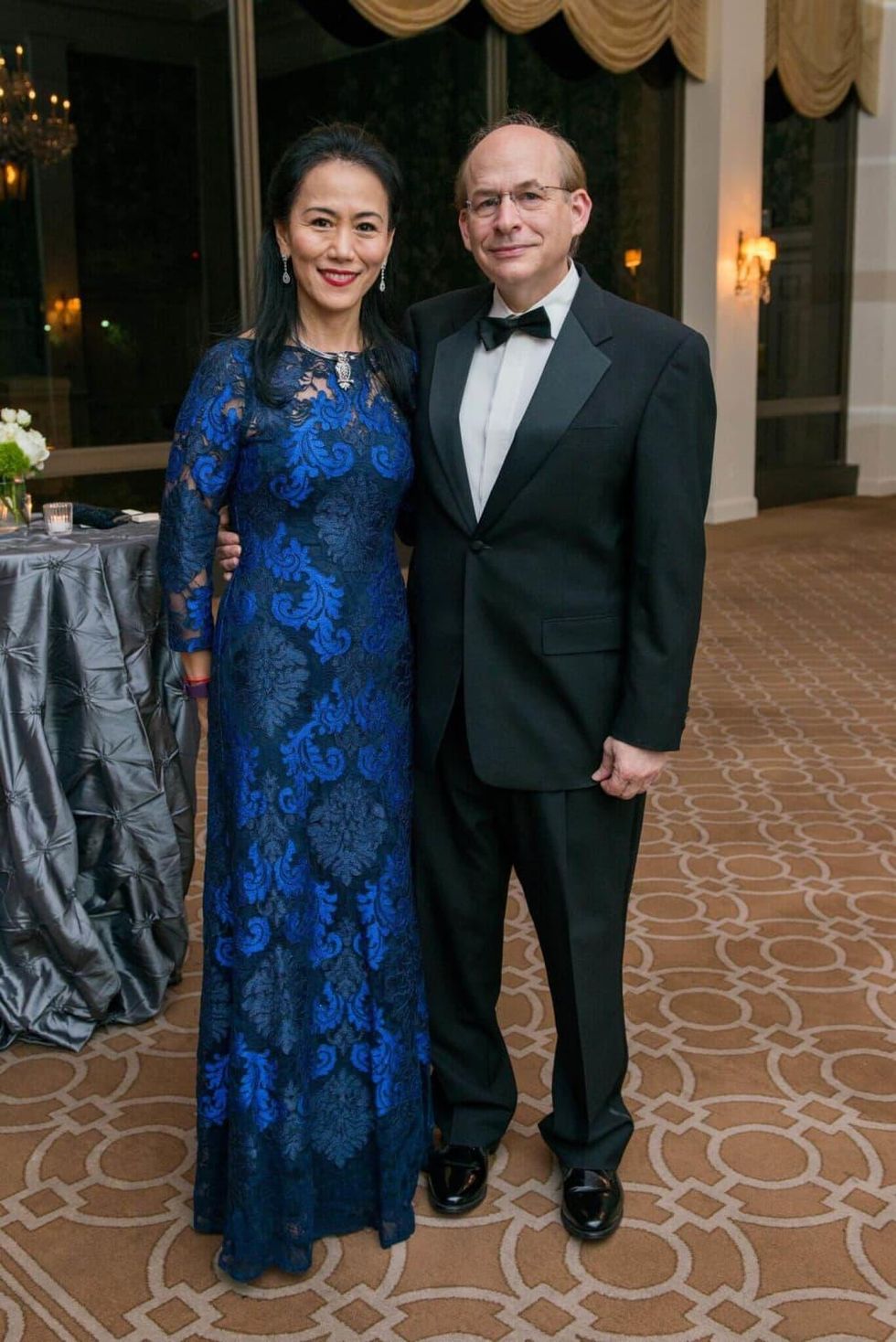 Y. Ping Sun, David W. Leebron at Rice Honors Gala
