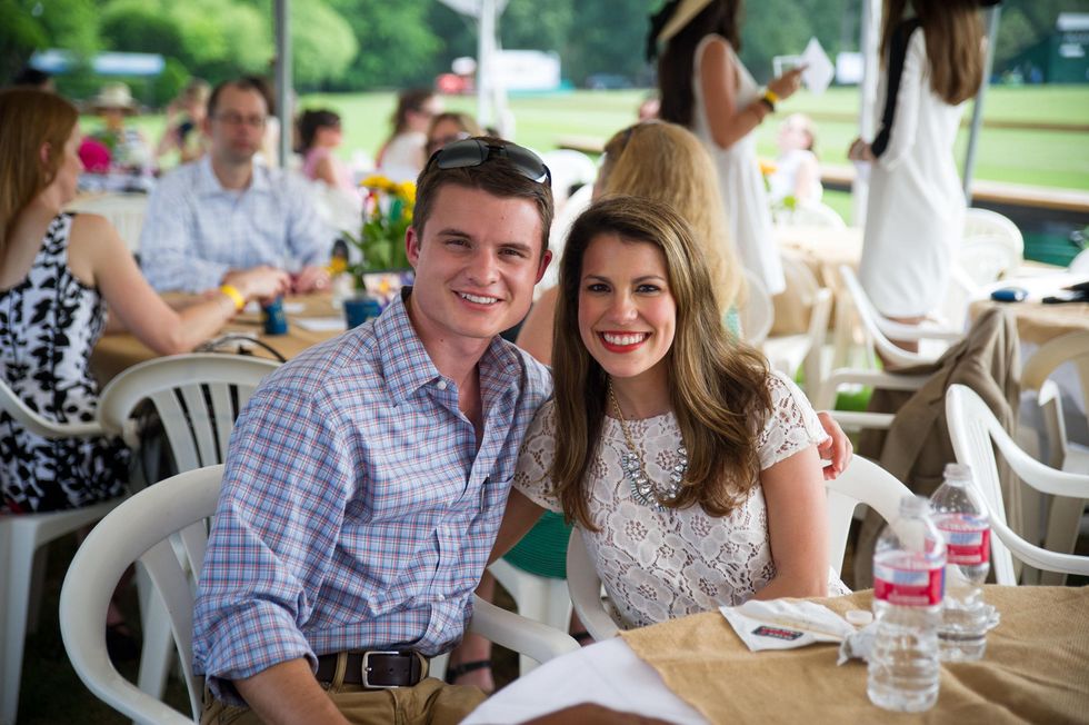 Yellowstone Academy, polo party, May 2015 Kevin Pollak and Andrea Lopez