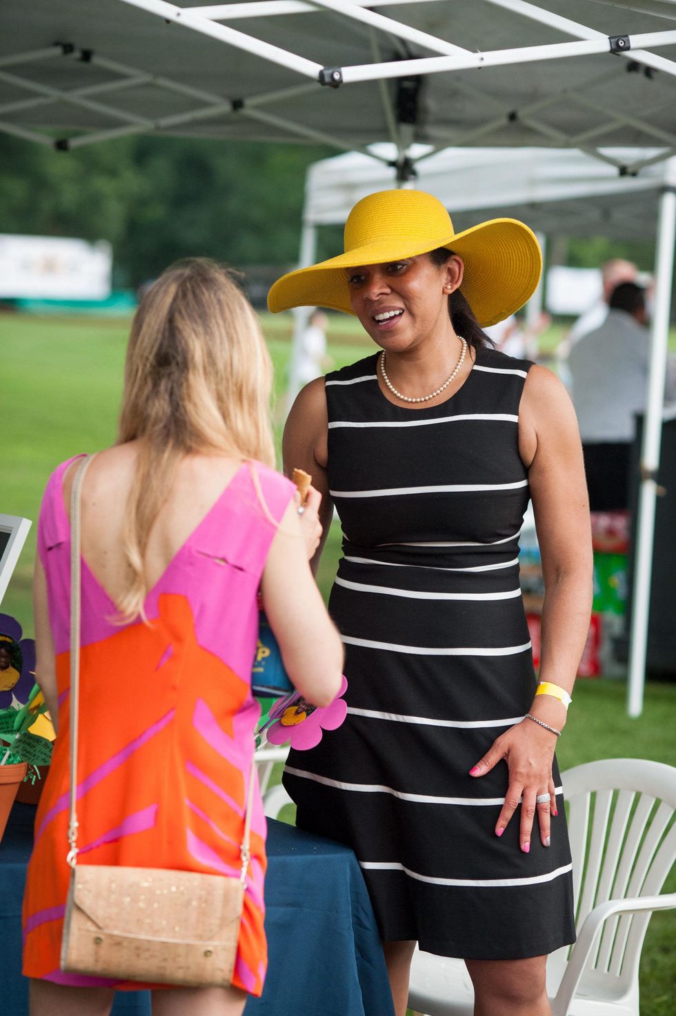 Yellowstone Academy, polo party, May 2015 Kristin Britt and Tamaika Arquese