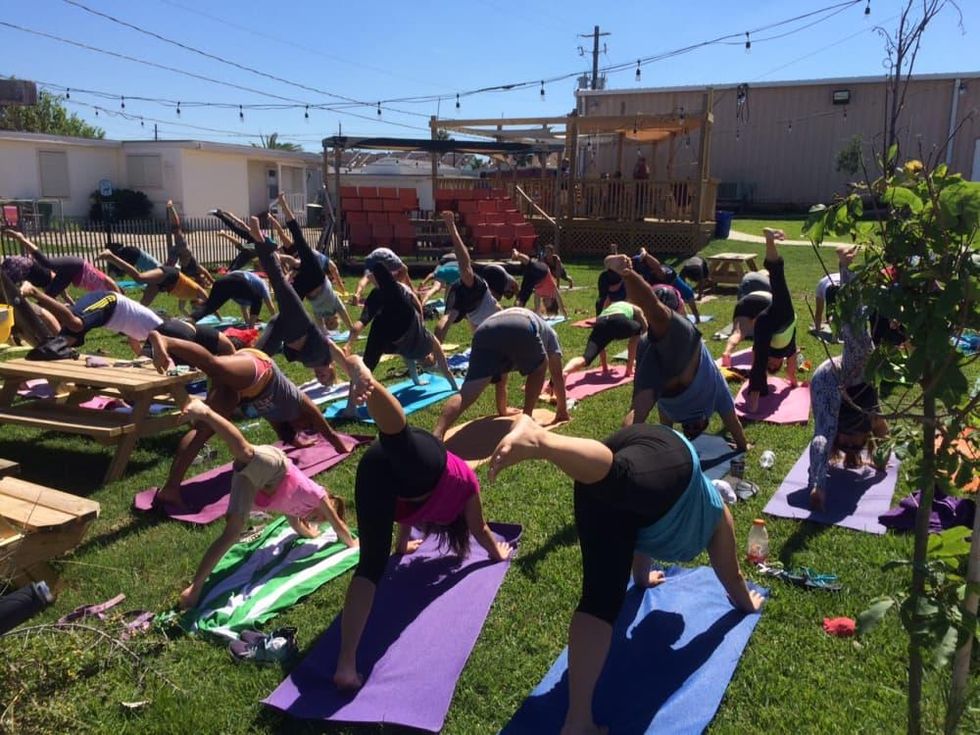 Yoga at Galveston Island Brewing