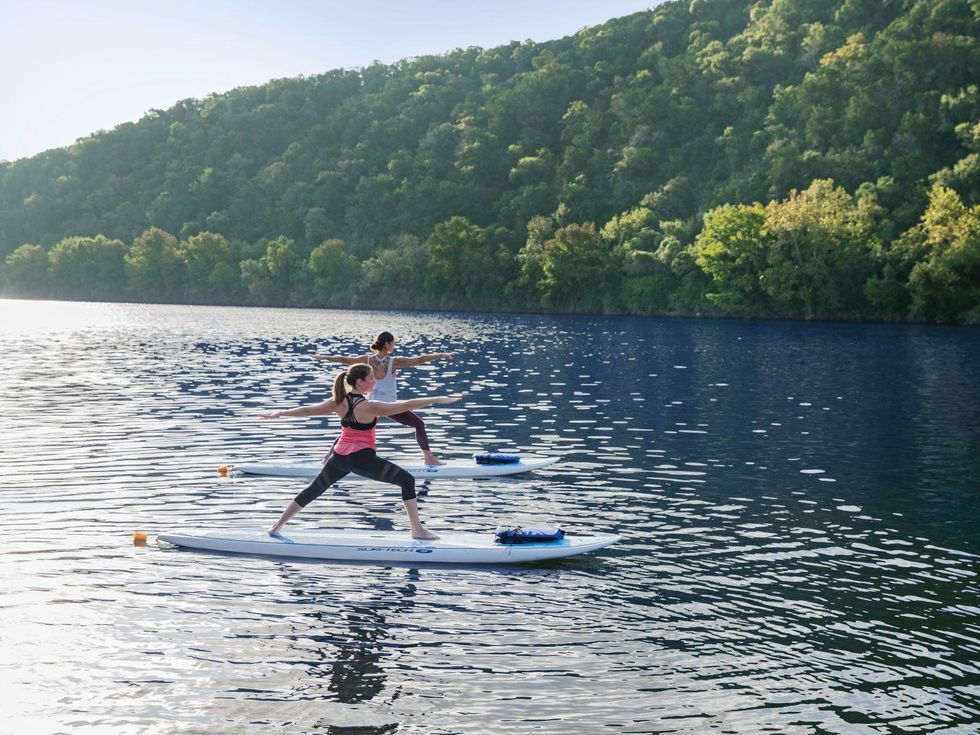 Yoga on SUP