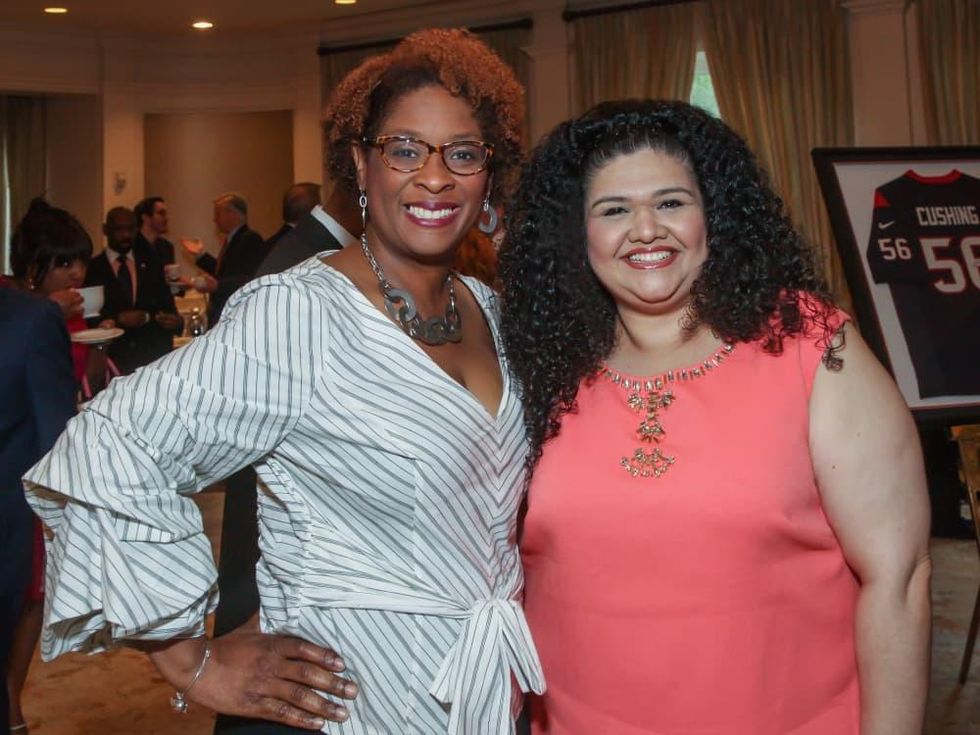 Yoland Green Barnes and Laura Mayorga/Mayors Literacy Breakfast