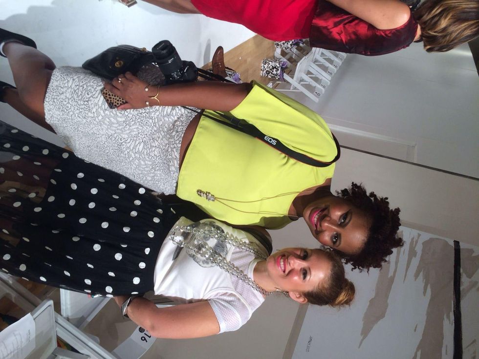 Yolanda Washington and Bee Mandleberg at Amir Taghi show at New York fashion week