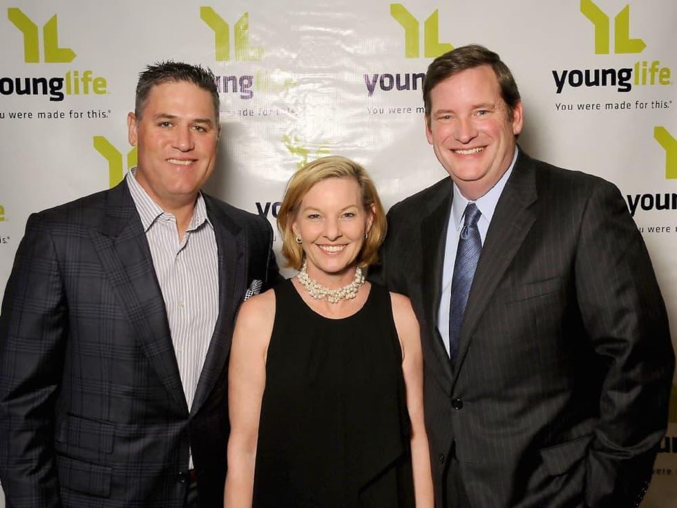 Young Life Gal, Lance Berkman, Patti Elliott, Vince Elliott.