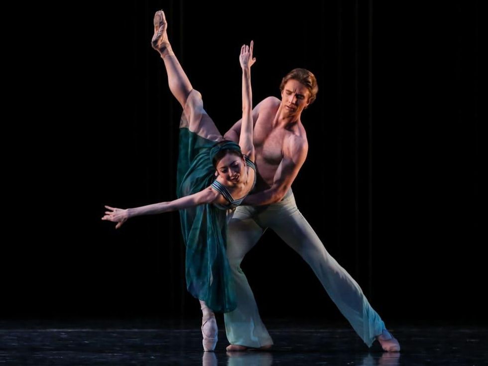 Yuriko Kajiya and Linnar Looris in Houston Ballet Tapestry