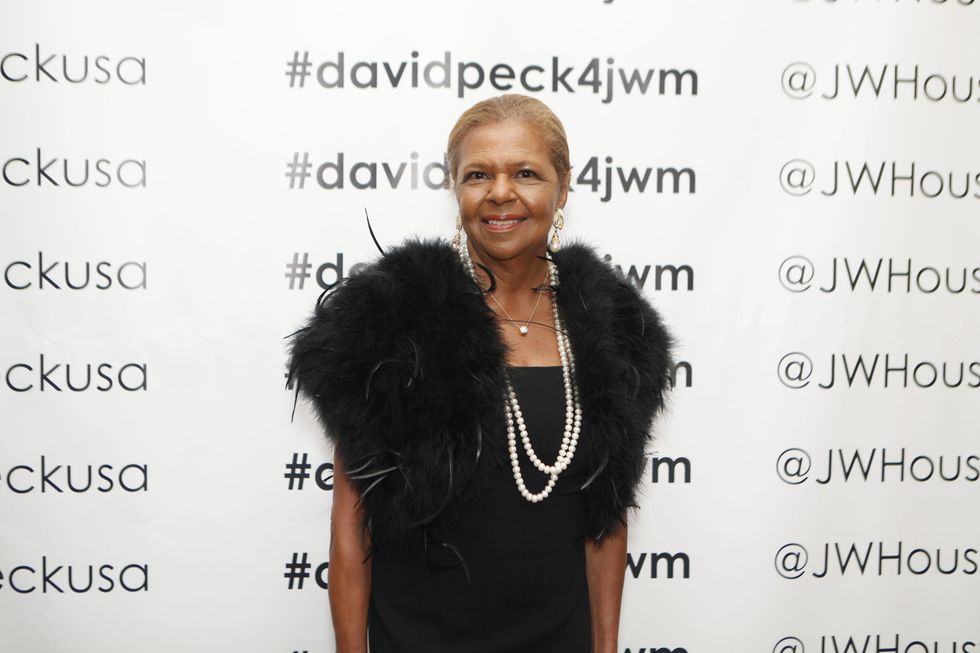 Yvonne Cormier at the David Peck runway show September 2014