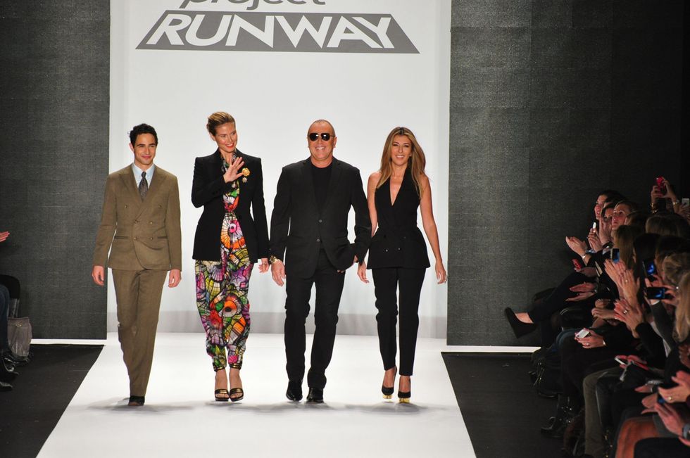 Zac Posen, Heidi Klum, Michael Kors, Nina Garcia, Project Runway, Mercedes-Benz Fashion Week, February 2013