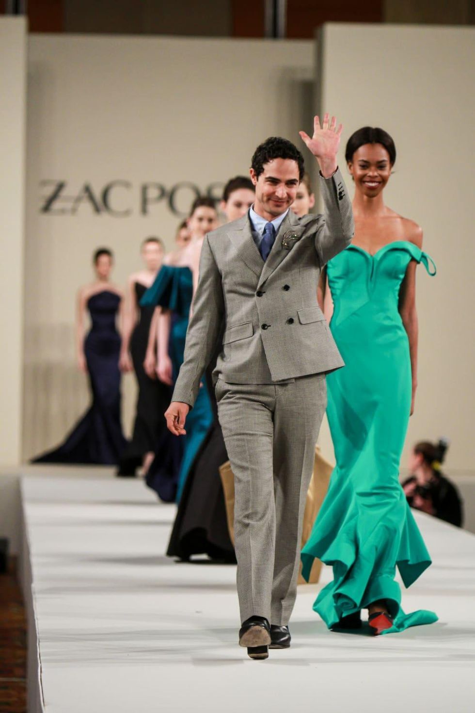 Zac Posen runway show at Best Dressed luncheon