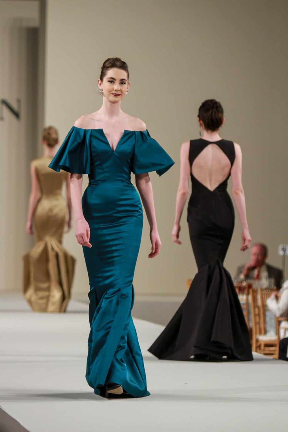 Zac Posen runway show at Best Dressed luncheon
