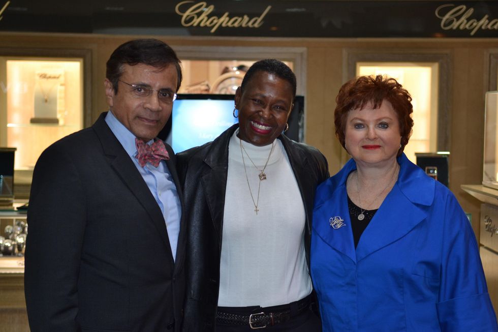 Zadok happy hour event May 2013 Dror Zadok, Ronda Robinson and Helene Zadok