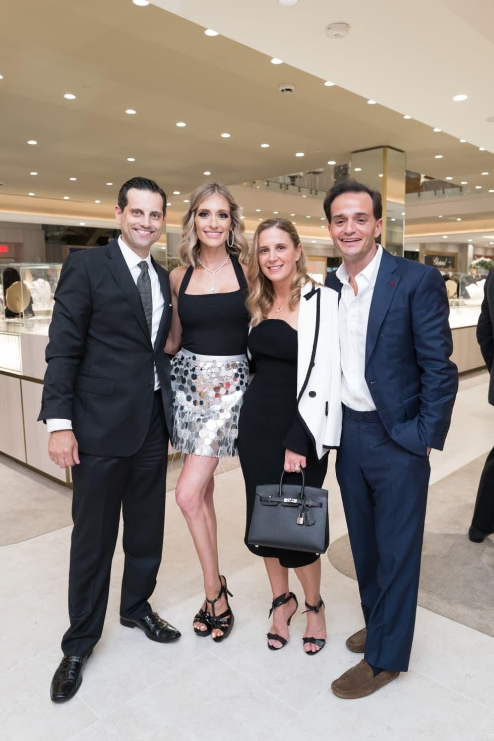 Zadok Jewelers grand opening party Jonathan and Michelle Zadok, Laura and Ryan Zehl.jpg