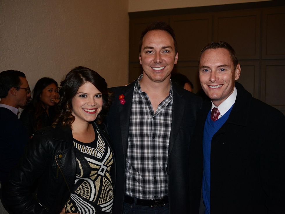 Zailyn Gunnion, from left, Steven Hammer and Ryan Korsgard at the Hermann Park Conservancy's Urban Green event November 2014