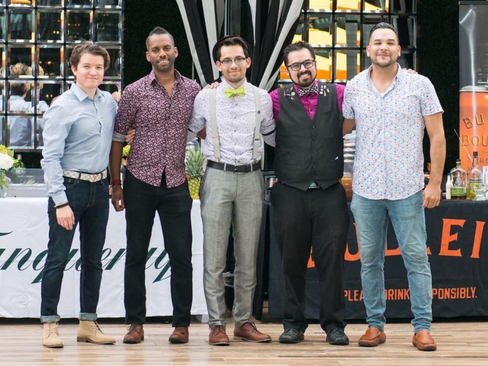 ZaZa Cocktail Showdown Arturo Jimenez, Ryan Perry, Zach Churbok, Patrick Abalos, Jonathan Gallardo