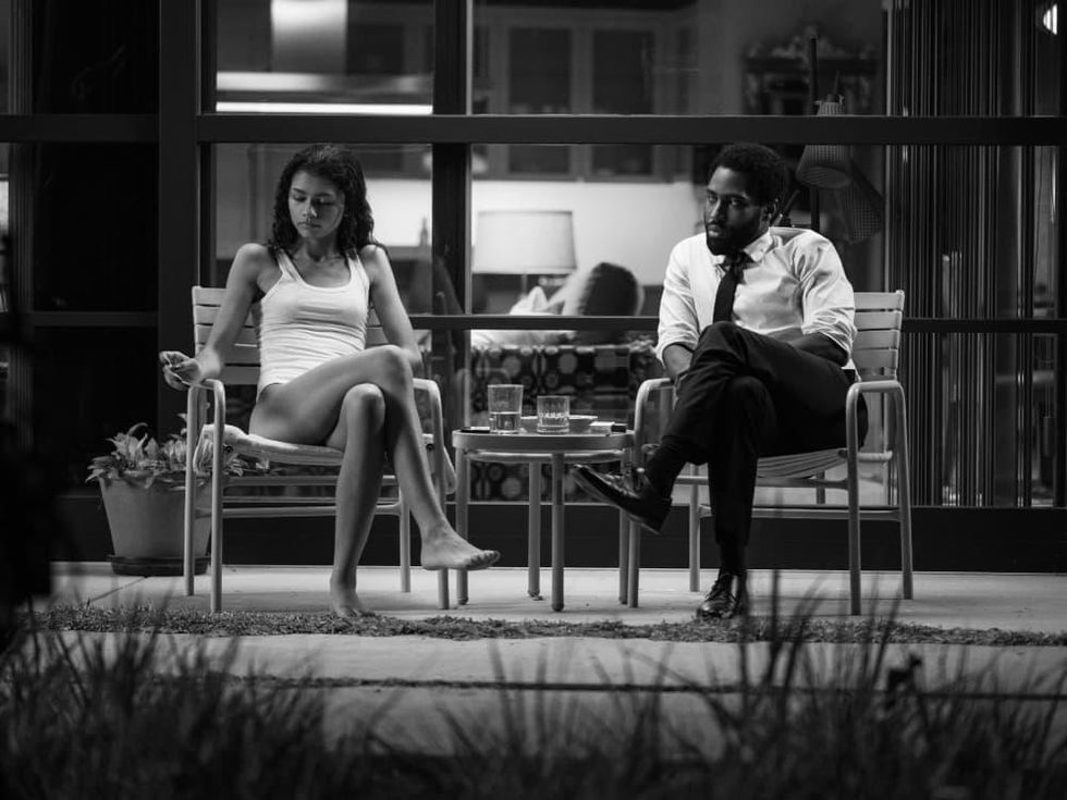 Zendaya and John David Washington in Malcolm & Marie