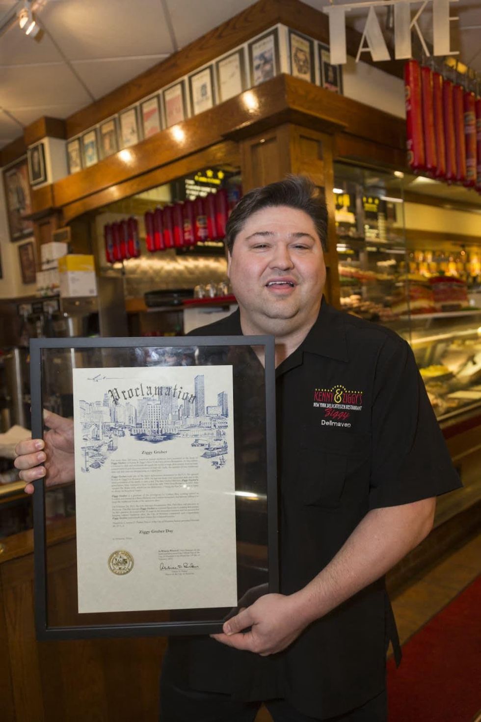 Ziggy Gruber Deli Man proclamation