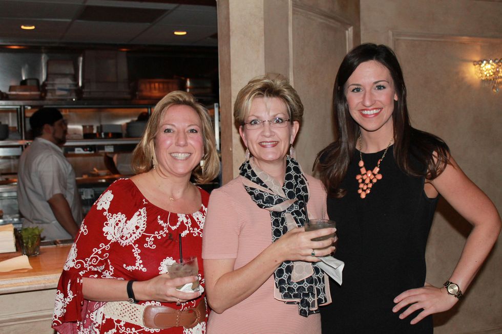 Zilah Miller, from left, Debra Neighbors and Leah Hanson at the Friends of St. Jude Spring Happy Hour March 2015