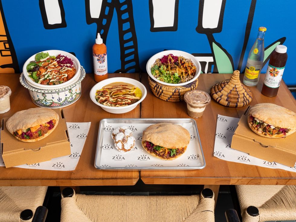 Zoa Moroccan Kitchen food spread