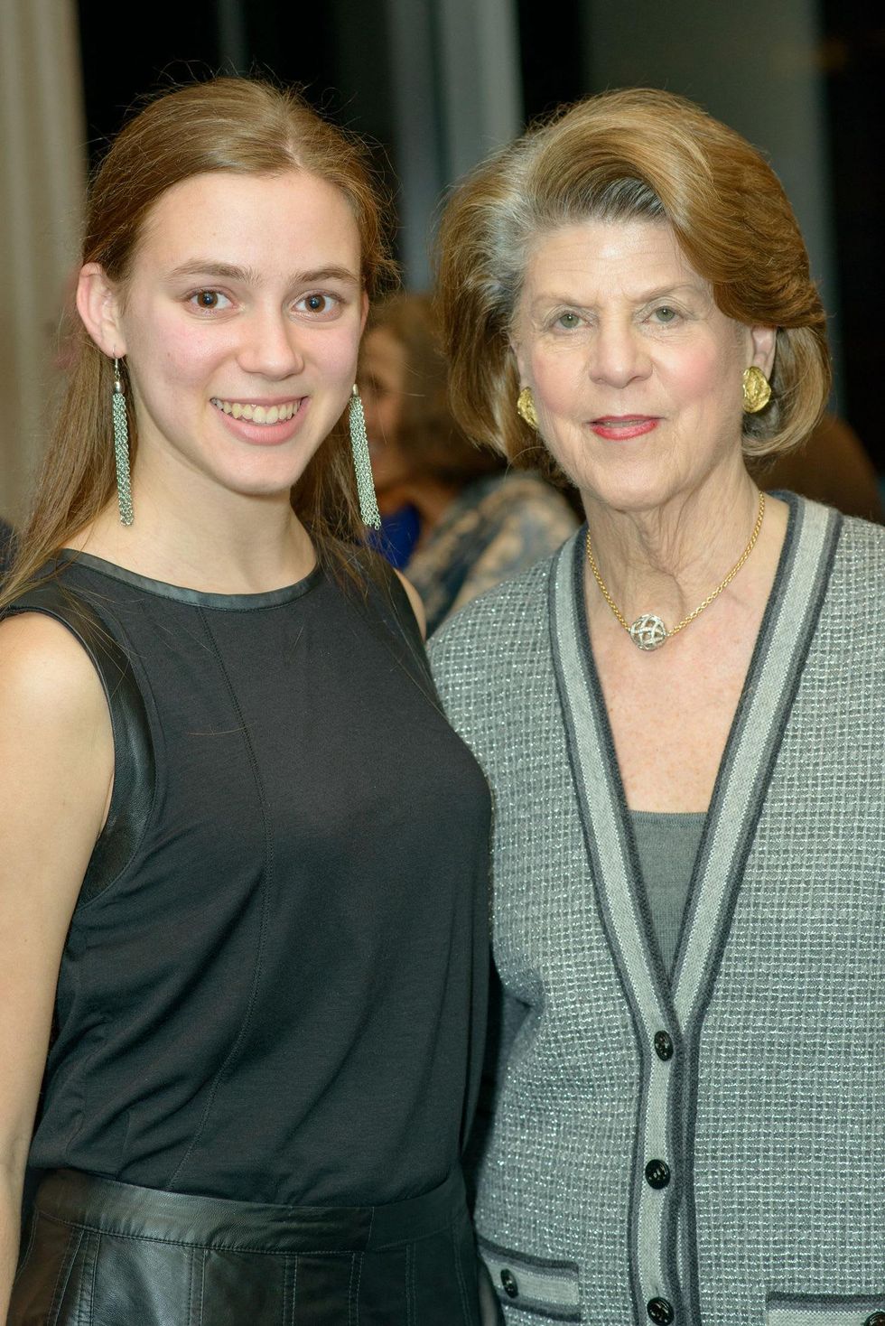 Zoe Margolis, left, and Judy Margolis at the Houston Symphony POPS Event with Steven Reineke & Sutton Foster February 2015
