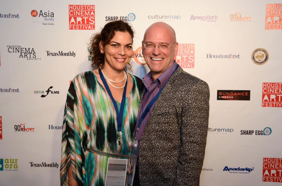 Zoya Tommy and Guus Kemp at the Houston Cinema Arts Festival opening night party November 2013