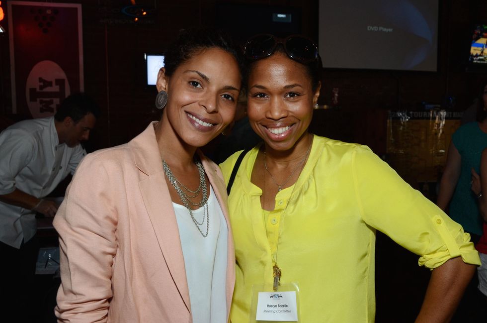 Zsavon Butler, left, and Roslyn Bazelle at the Women of Wardrobe Spring Fling March 2014