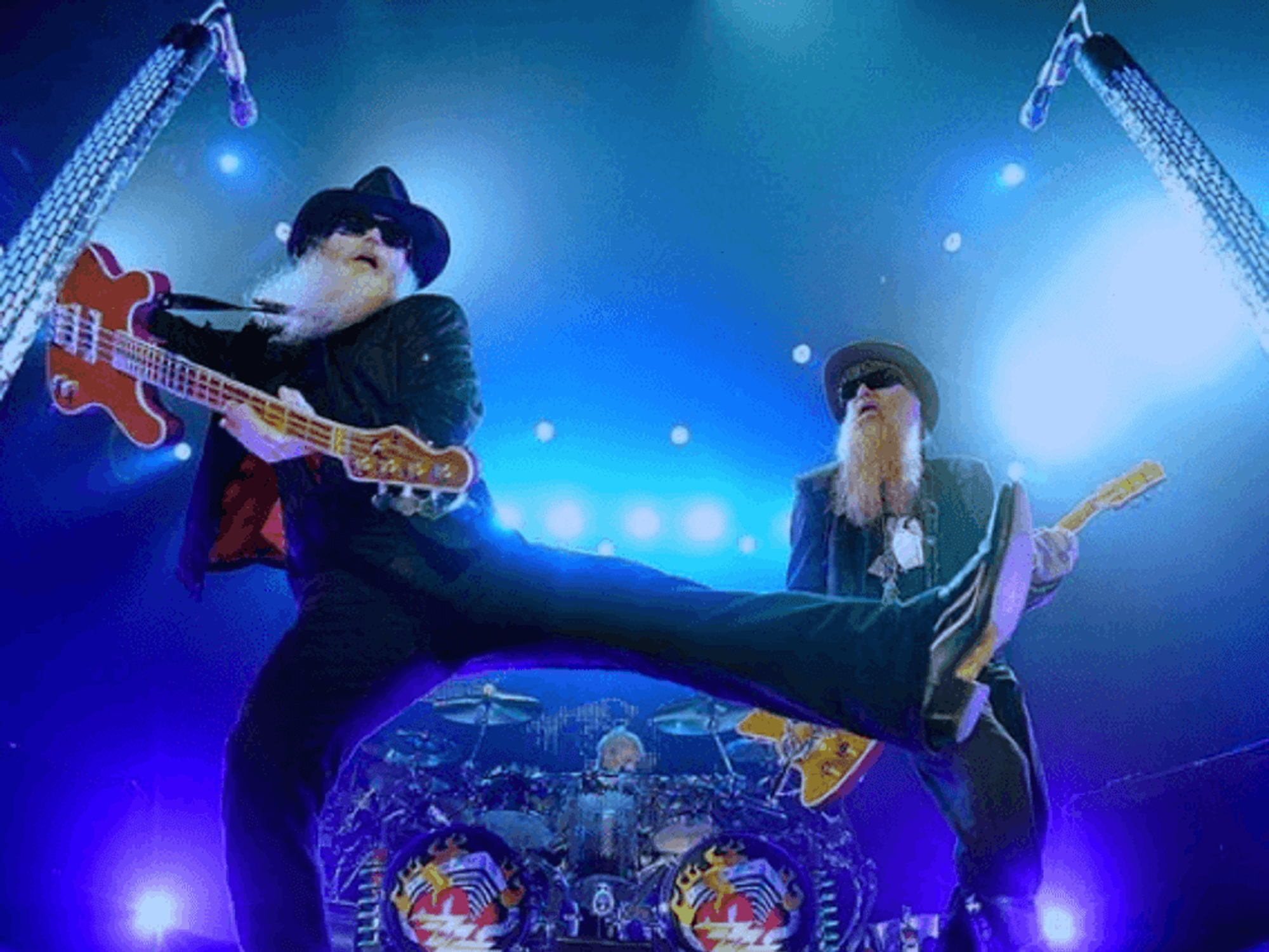 ZZ Top and Jeff Beck in concert